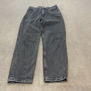Abercrombie & Fitch Jeans Womens 26 2S Black High Rise The Mom Curve Love Denim